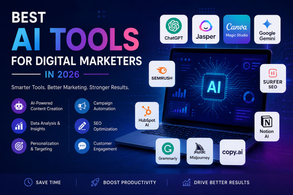 best ai tools for digital marketers in 2026 a complete guide